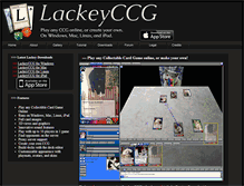 Tablet Screenshot of lackeyccg.com